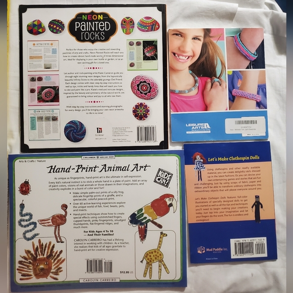 : Lot of 8 Rainy Day vacation summer holiday Children's arts & crafts book diy - Picture 5 of 13